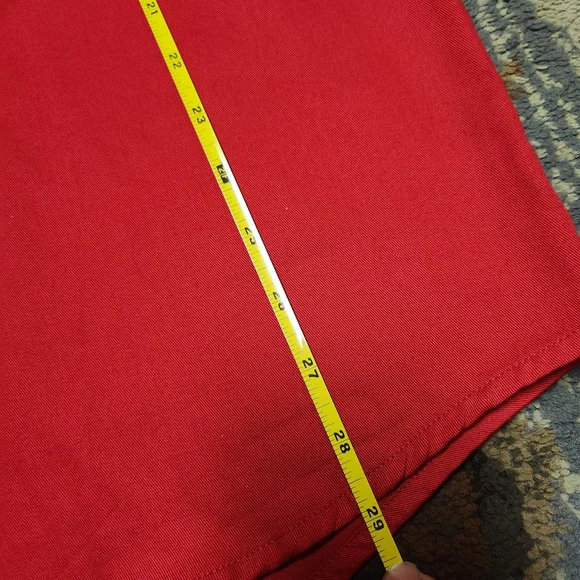 Elegant Red Button Down Shirt - Picture 7 of 11